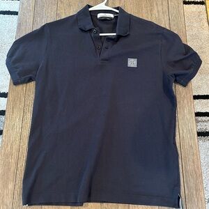 Stone Island Logo-Appliquéd Cotton-Blend Piqué Polo Shirt